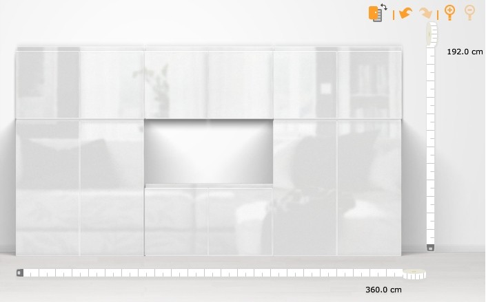 Ikea Bestå suunnitteluohjelma ja olohuoneen kaapisto televisiolle