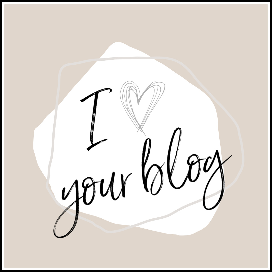 Blogitunnustus i love your blog Omakotivalkoinen