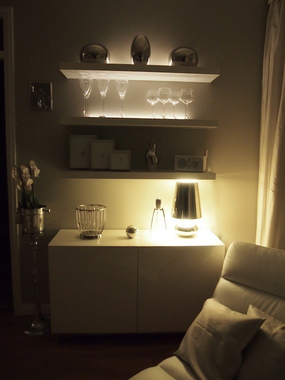 Ikea Dioder LED-valolistat Lack hyllyillä