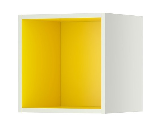 IKEA TUTEMO seinäkaappi keltainen sisus - Omakotivalkoinen sisustusblogi