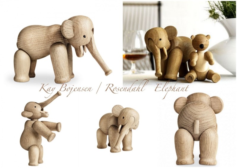 Kay Bojesen design elephant puinen eläin 