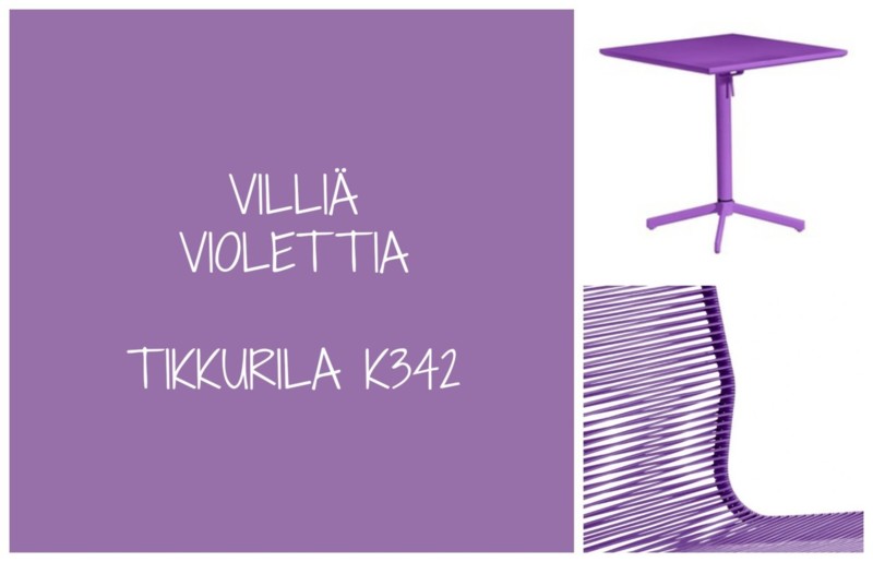 Villiä violettia väriä parvekkeen sisustukseen - Sisustusideat Omakotivalkoinen