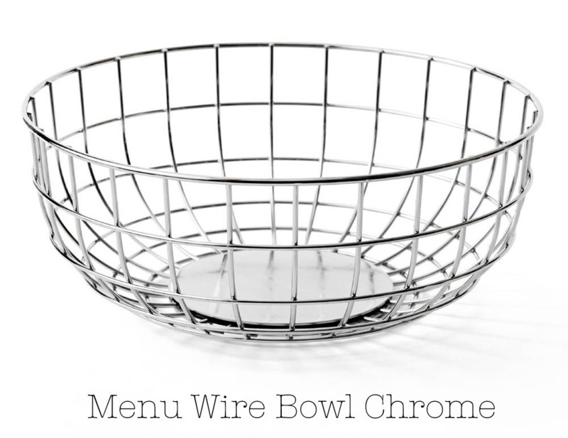 Menu Wire Bowl teräskori - keittiön sisustusvinkit Omakotivalkoinen