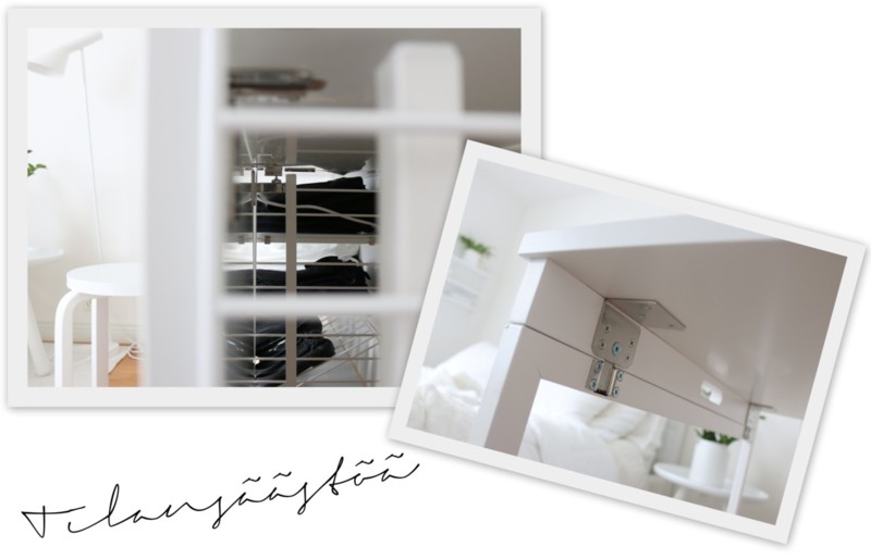Kompakti kotitoimisto makuuhuoneeseen - Sisustusblogi Omakotivalkoinen