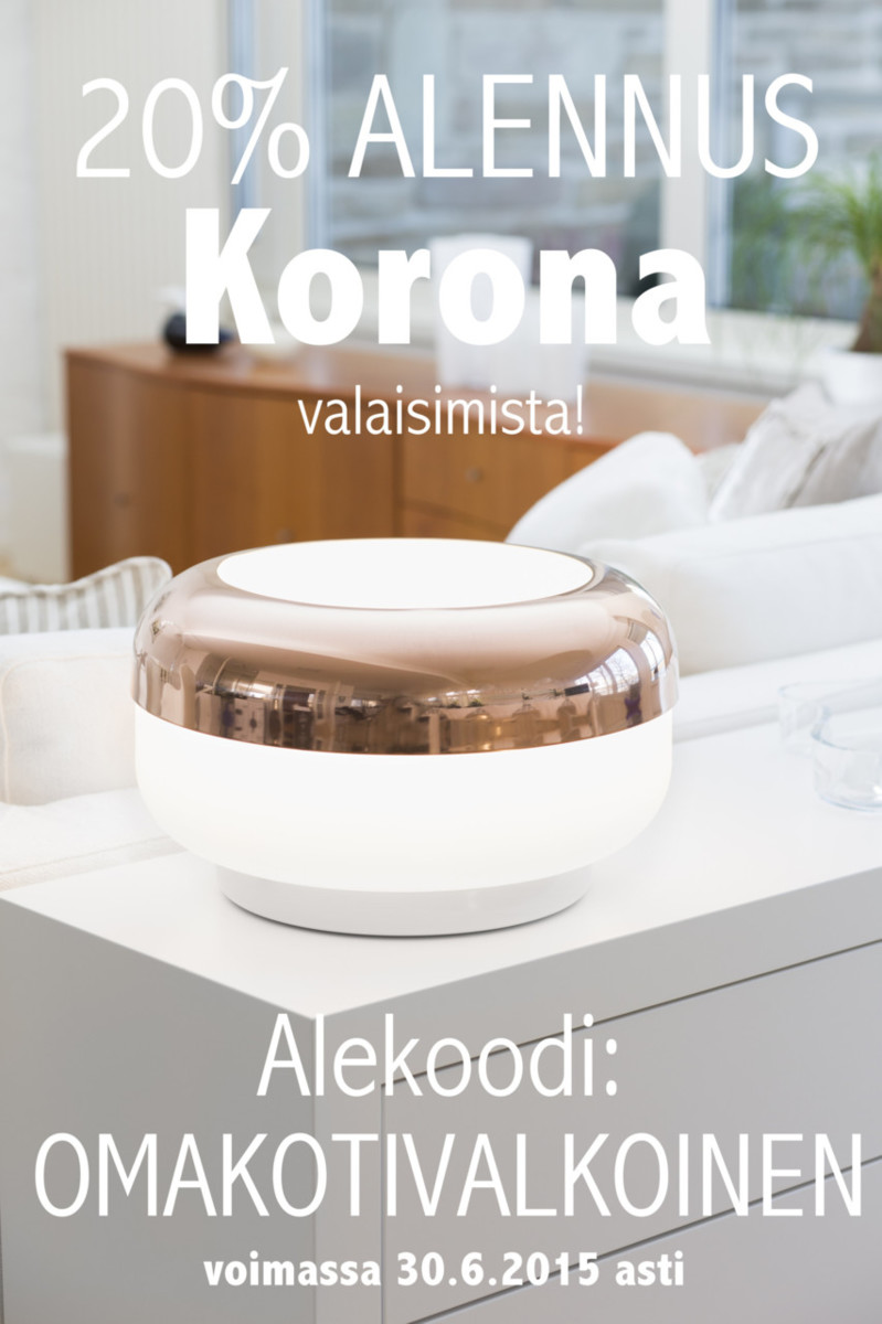 Korona Light valaisinsarja design Harri Koskinen - Sisustusuutiset Omakotivalkoinen