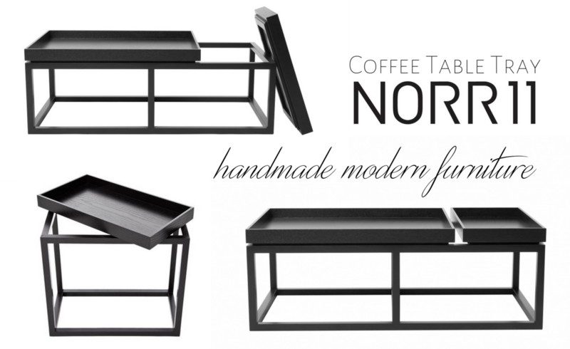 Norr11 valkoinen tarjotinpöytä coffee table tray - Sisustusblogi Omakotivalkoinen