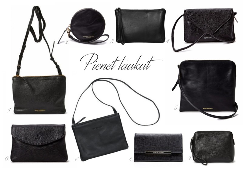Pienet mustat laukut Tuotevinkit minimalistiseen pukeutumiseen