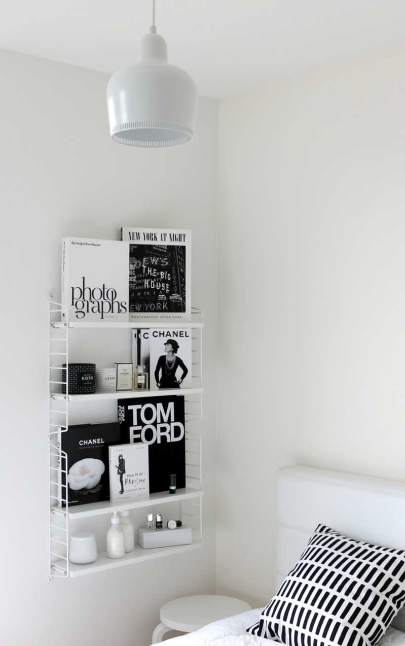 String Pocket ja mustavalkoiset kirjat ja sisustusideat moderniin kotiin - Omakotivalkoinen