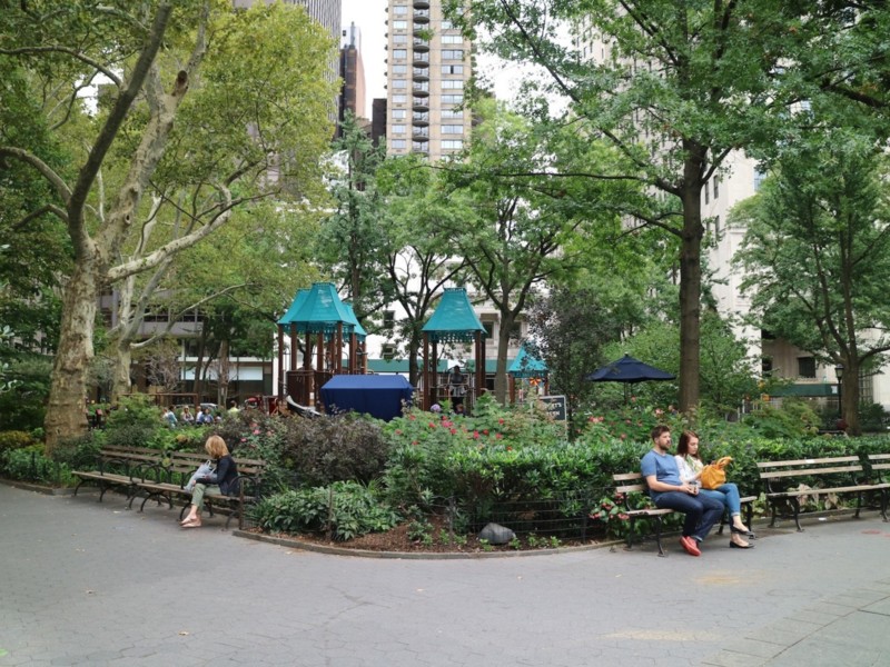 Madison Square Park maisemia ja Shake Shack kokemuksia New Yorkista