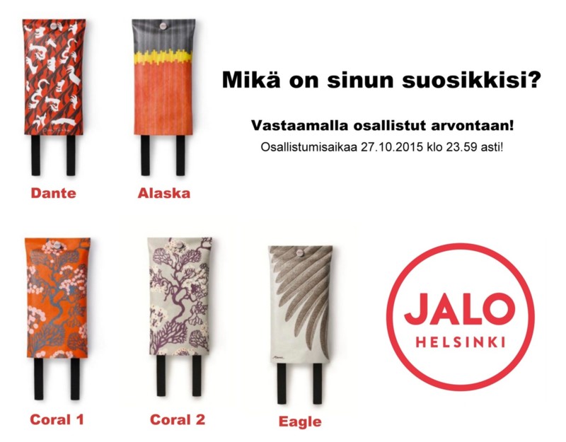 JALO Helsinki sammutuspeite design Erik Bruun - Blogiarvonta Omakotivalkoinen