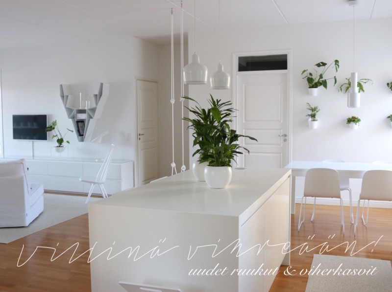 Casa Stockmann valkoiset ruukut viherkasveille ja kukille - Omakotivalkoinen sisustusblogi