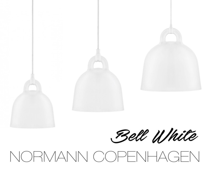 Normann Copenhagen Bell riippuvalaisin valkoinen