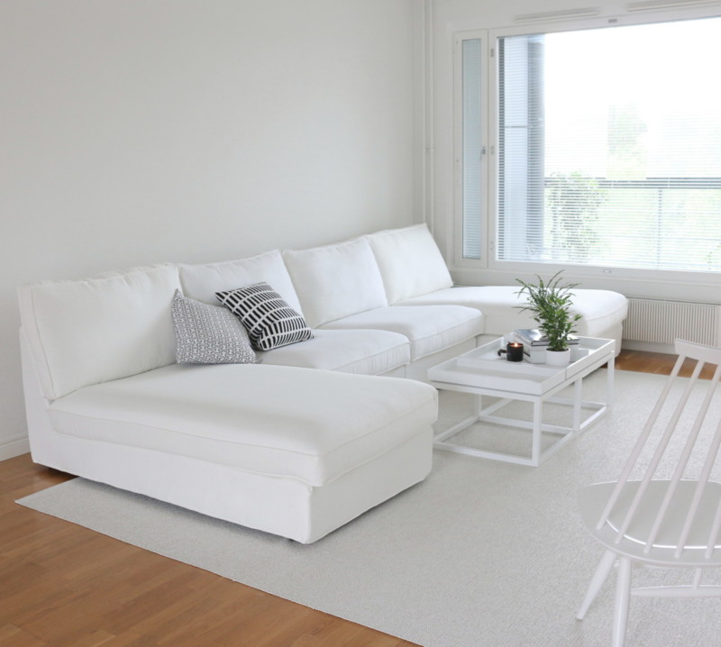 IKEA Kivik sohva divaanit ja nojatuolit - Olohuoneen sisustusvinkit Omakotivalkoinen