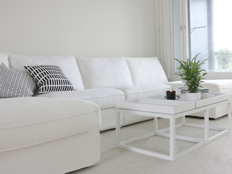 IKEA Kivik sohva divaanit ja nojatuolit - Olohuoneen sisustusvinkit Omakotivalkoinen