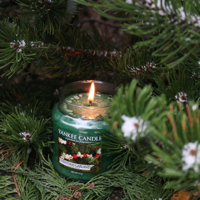 Yankee Candle Christmas garland tuoksukynttilä kokemuksia 