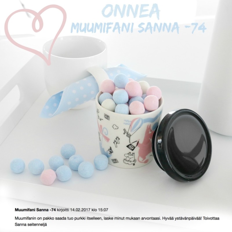 Muumipurkki arvonta limited edition