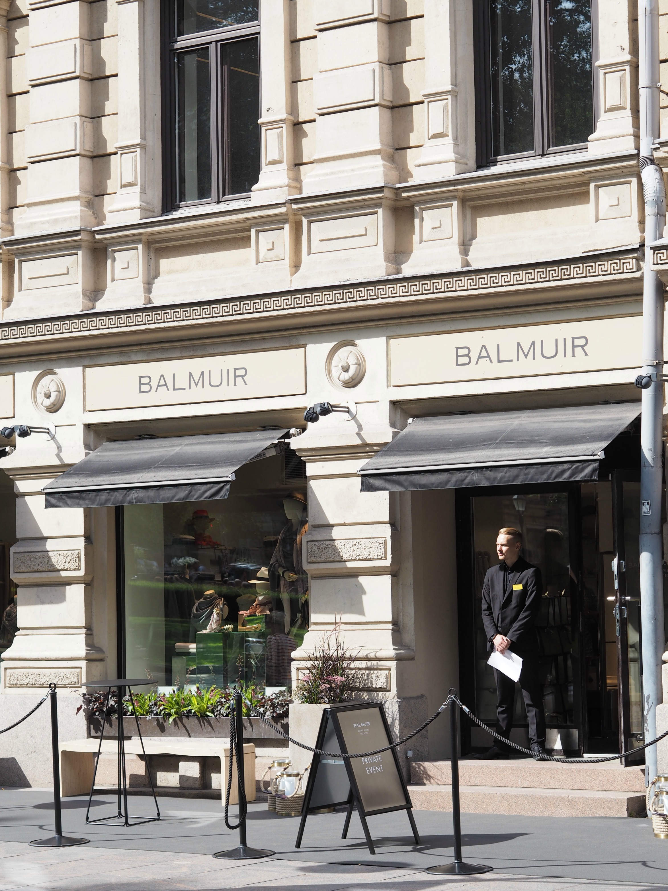 Balmuir Brand Store Helsinki avajaiset tunnelmaa myymälästä