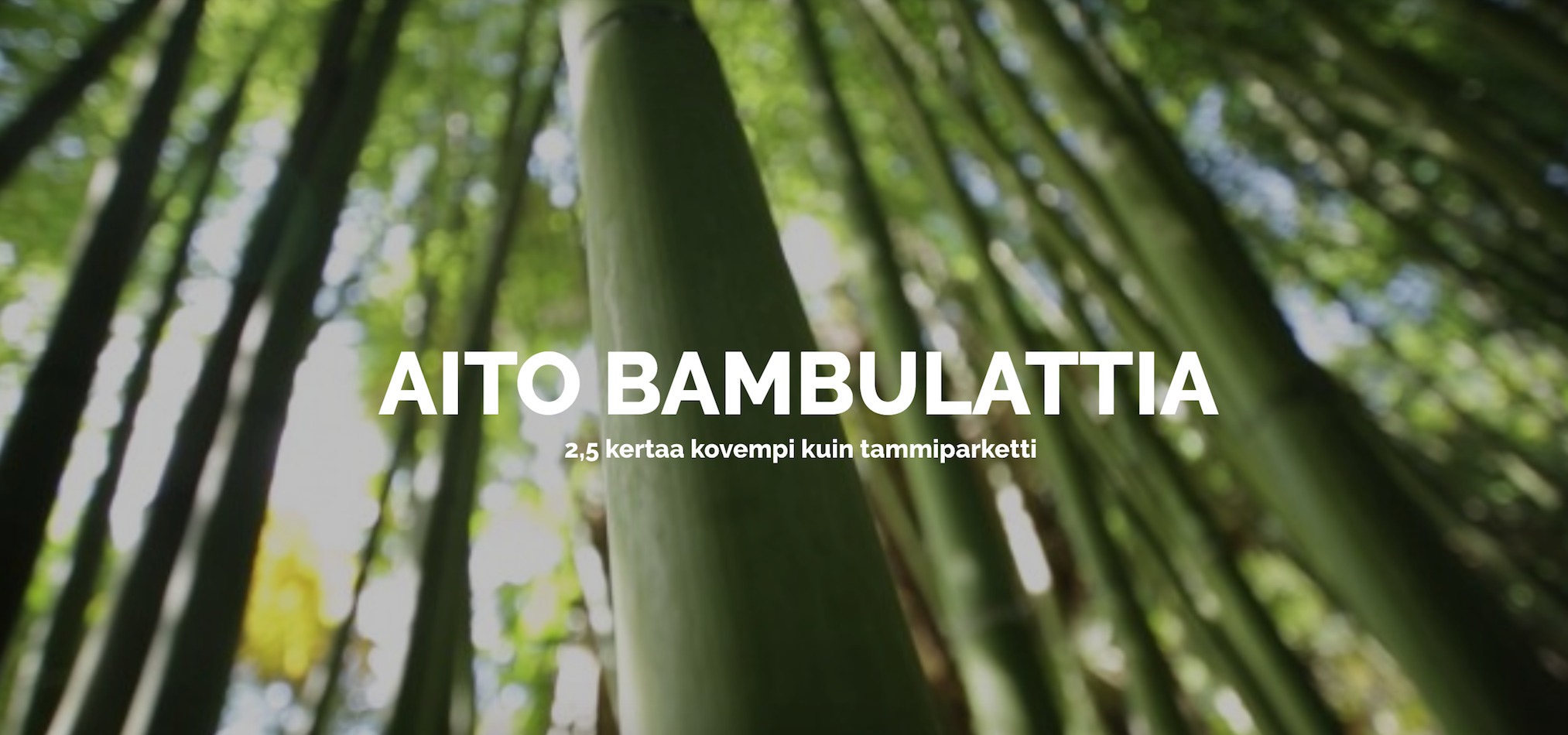 Ekologinen ja kestävä bambulattia