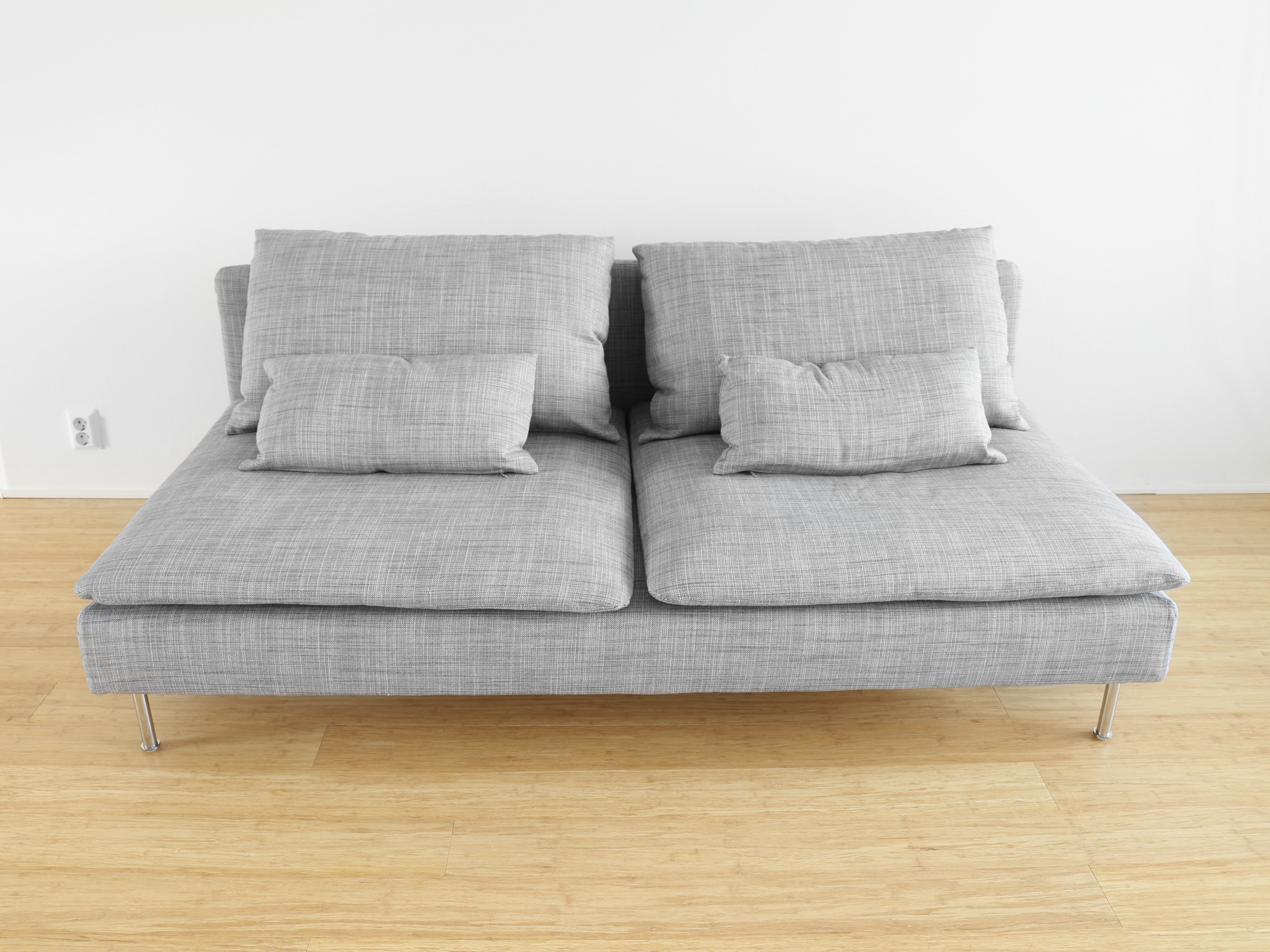 Ikea Söderhamn sohva harmaa päällinen - Suuri sisustusremontti Omakotivalkoinen