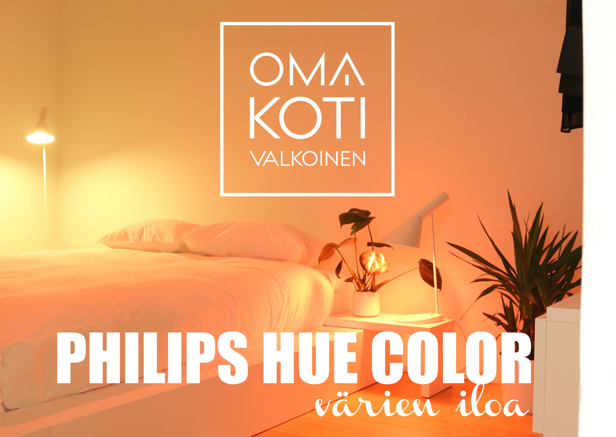 Philips HUE Color led lamput tunnelmaluojina minimalistisessa kodissa - Omakotivalkoinen