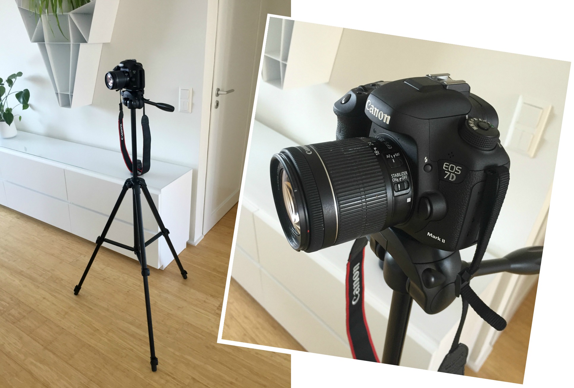 Kuvauskalusto sisustuskuvaukseen Canon EOS 7D Mark II