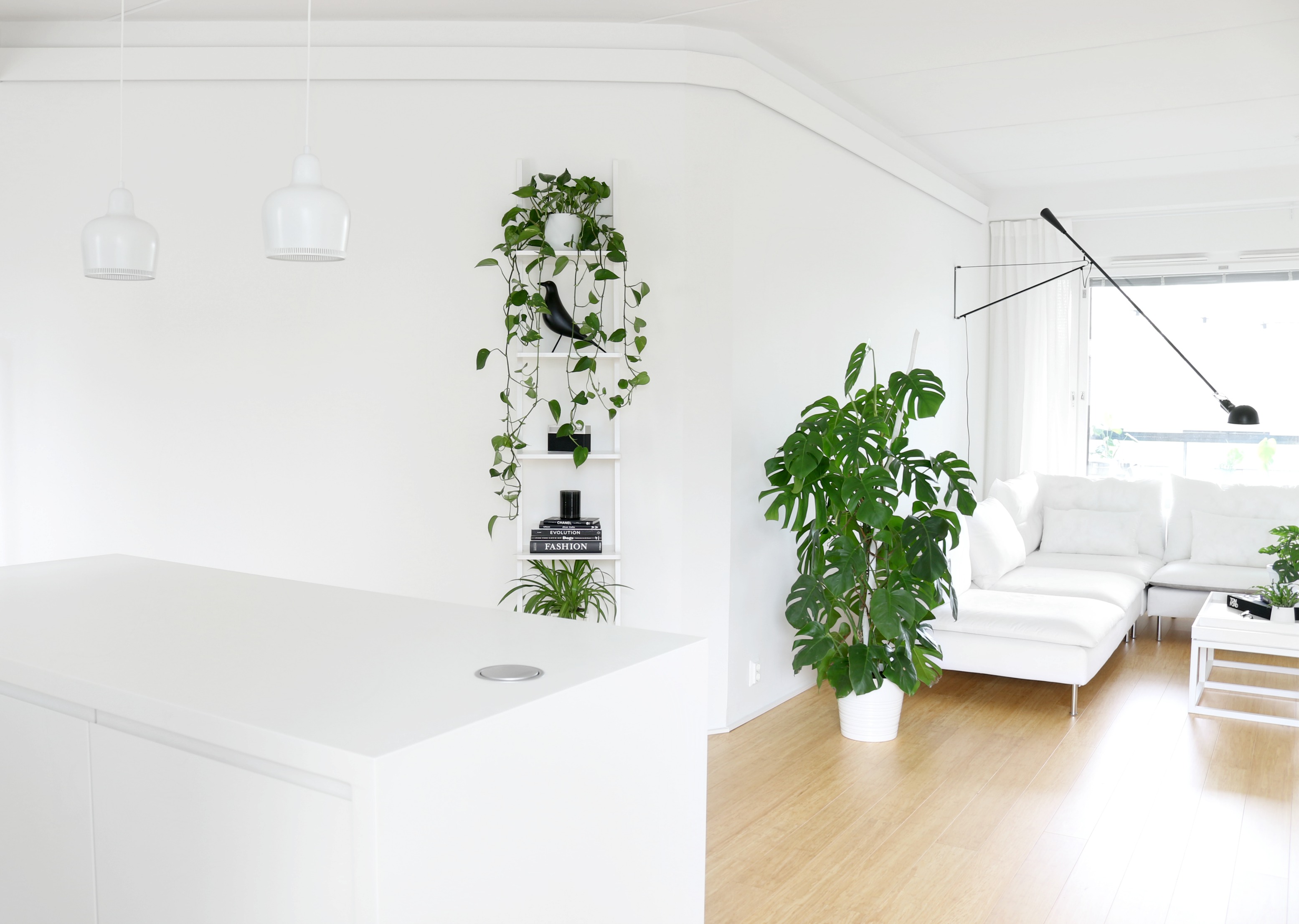 Siisti ja raikas koti - Valkoinen minimalistinen sisustus