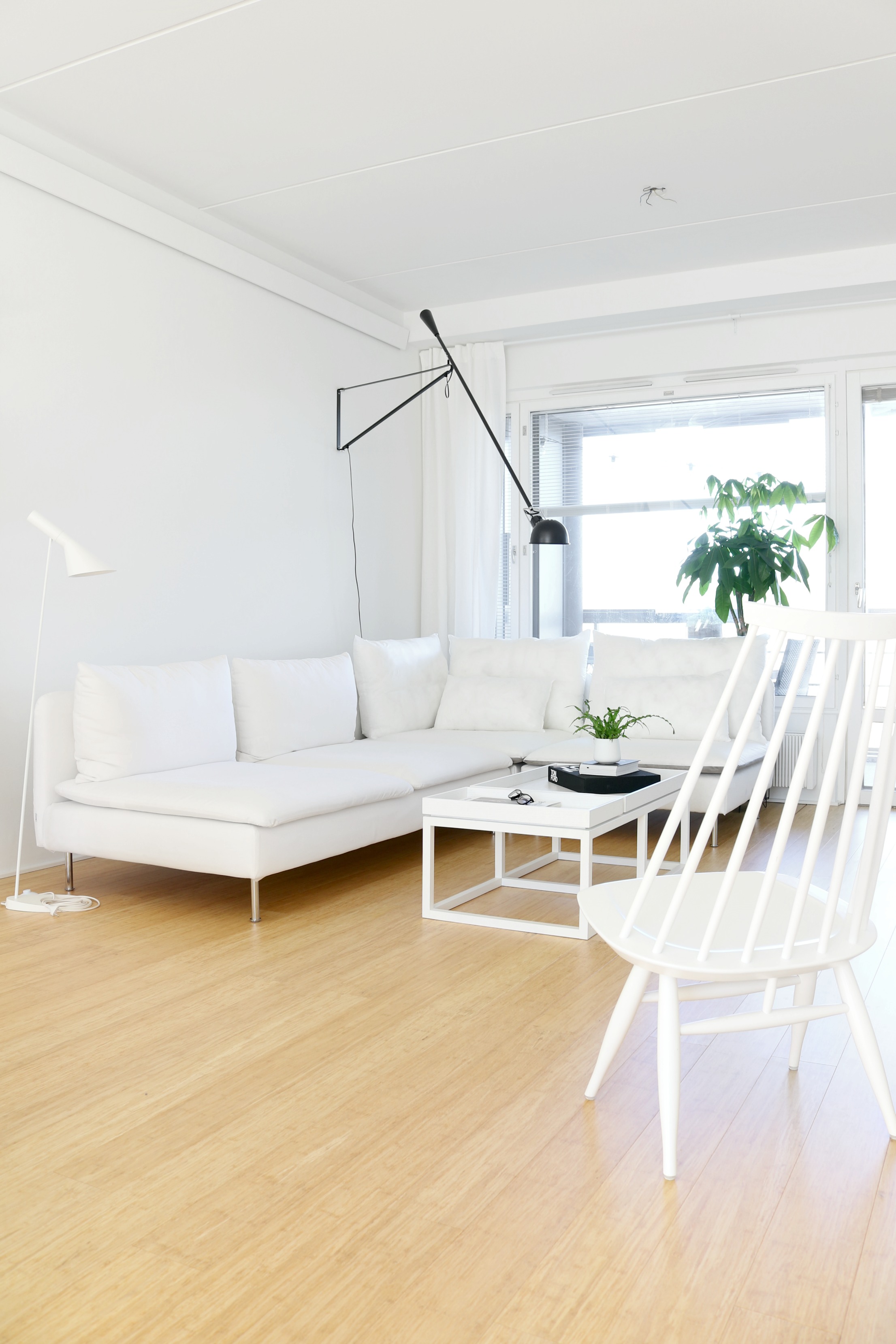L-muotoinen sohva IKEA Söderhamn monulisohvakokonaisuus - Olohuoneen sisustus