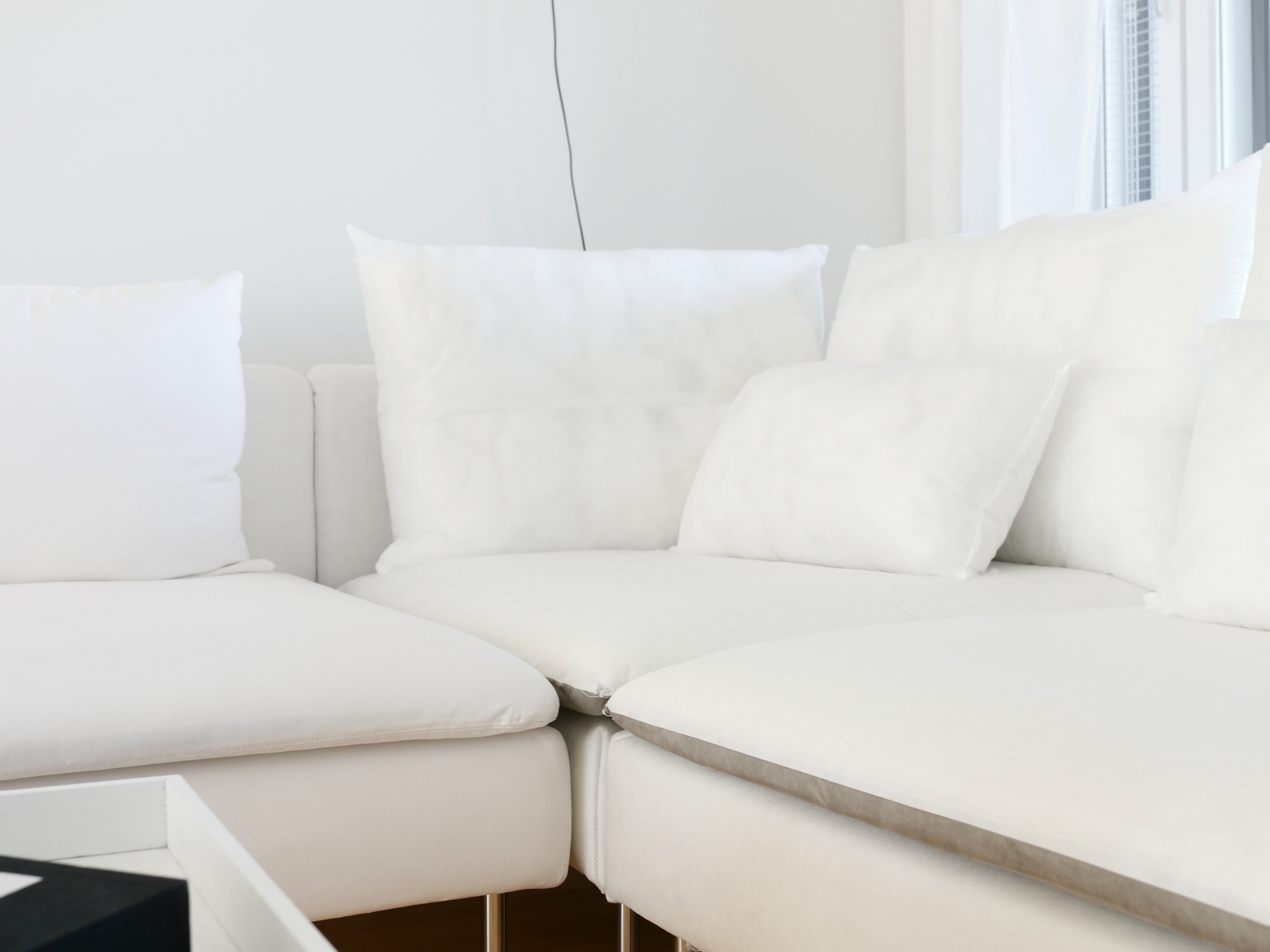 L-muotoinen sohva IKEA Söderhamn monulisohvakokonaisuus - Olohuoneen sisustus