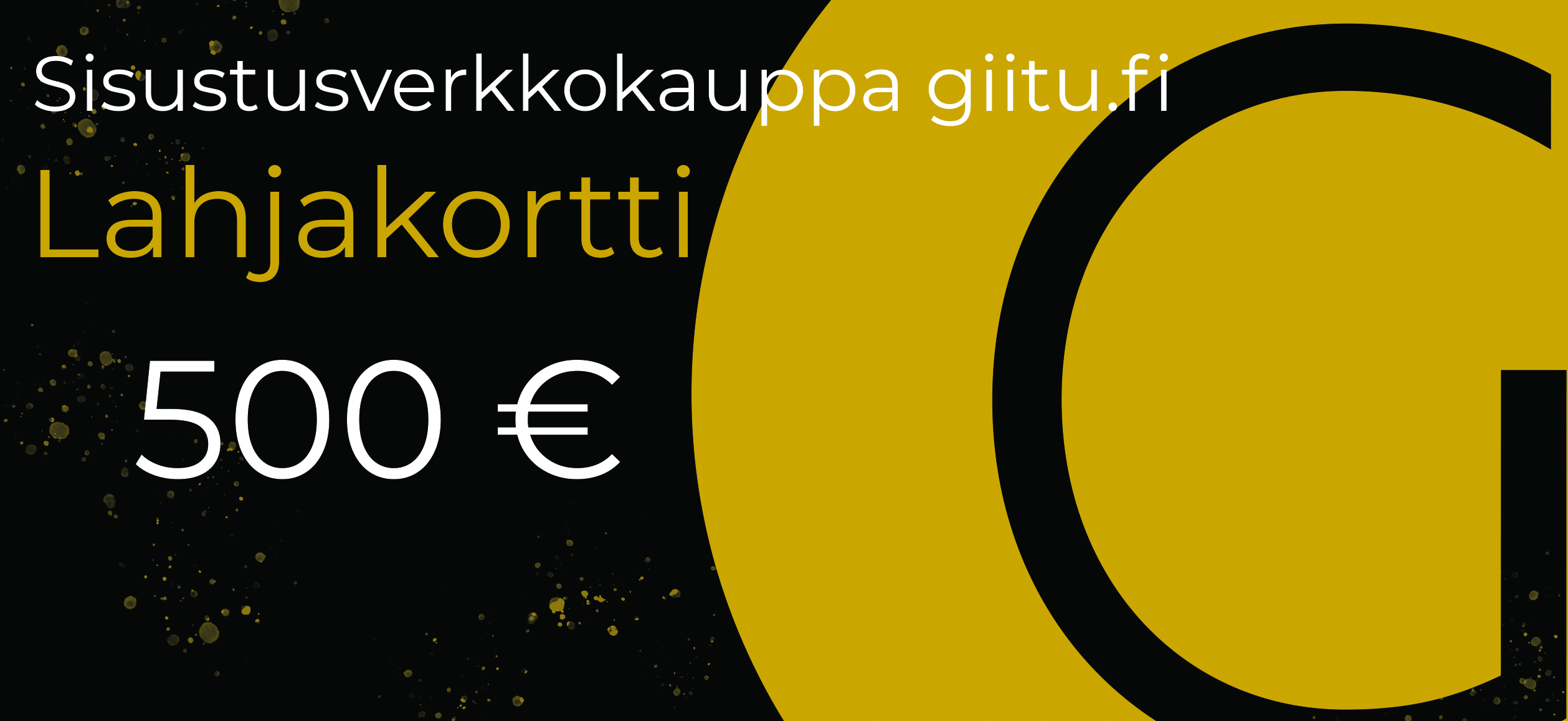 POF blogiarvonta 500 euron lahjakortti sisustusverkkokauppa GIITU.fi