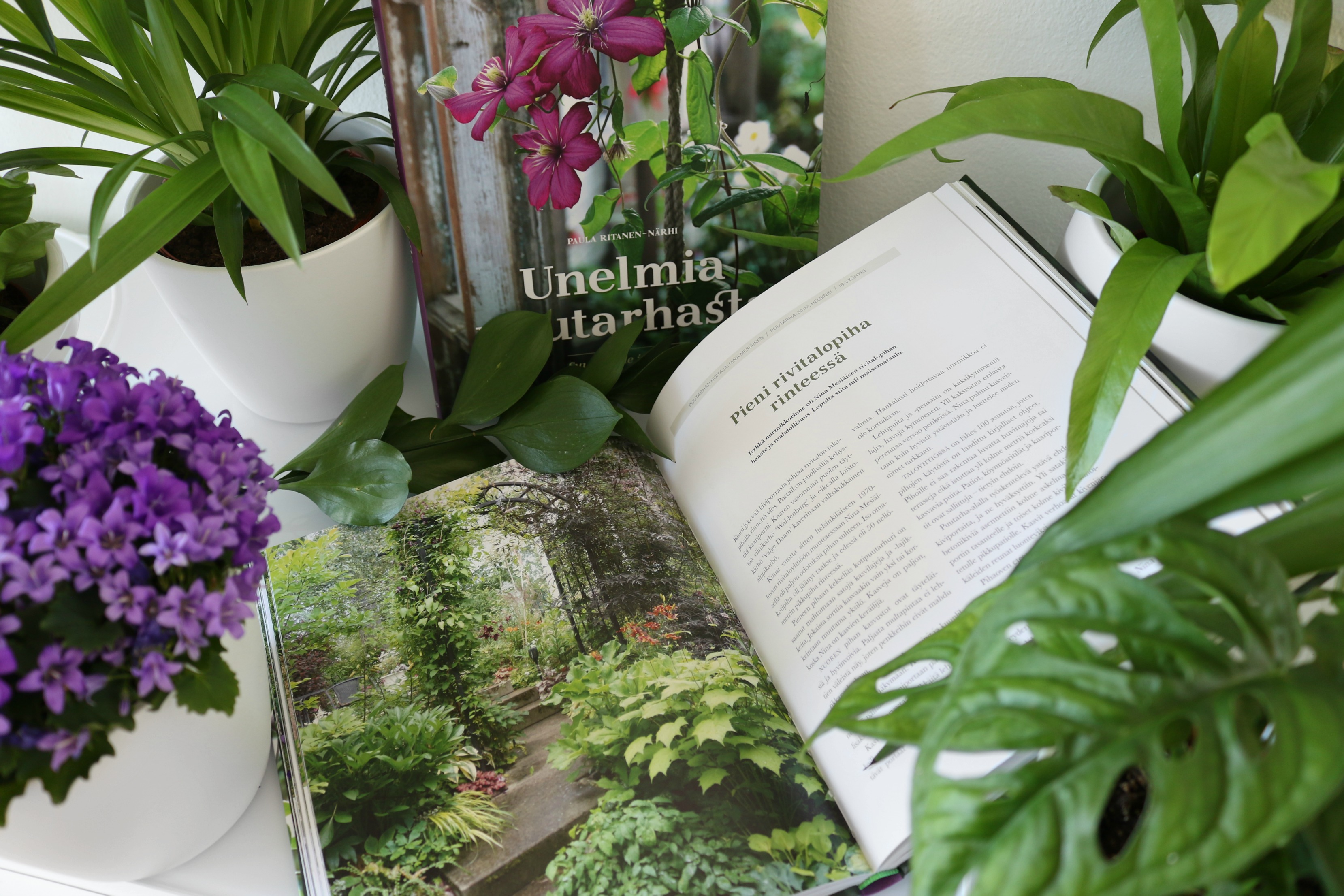 Unelmia puutarhasta kirjavinkki vihersisustus sisustusblogi Omakotivalkoinen blogiarvonta Docendo