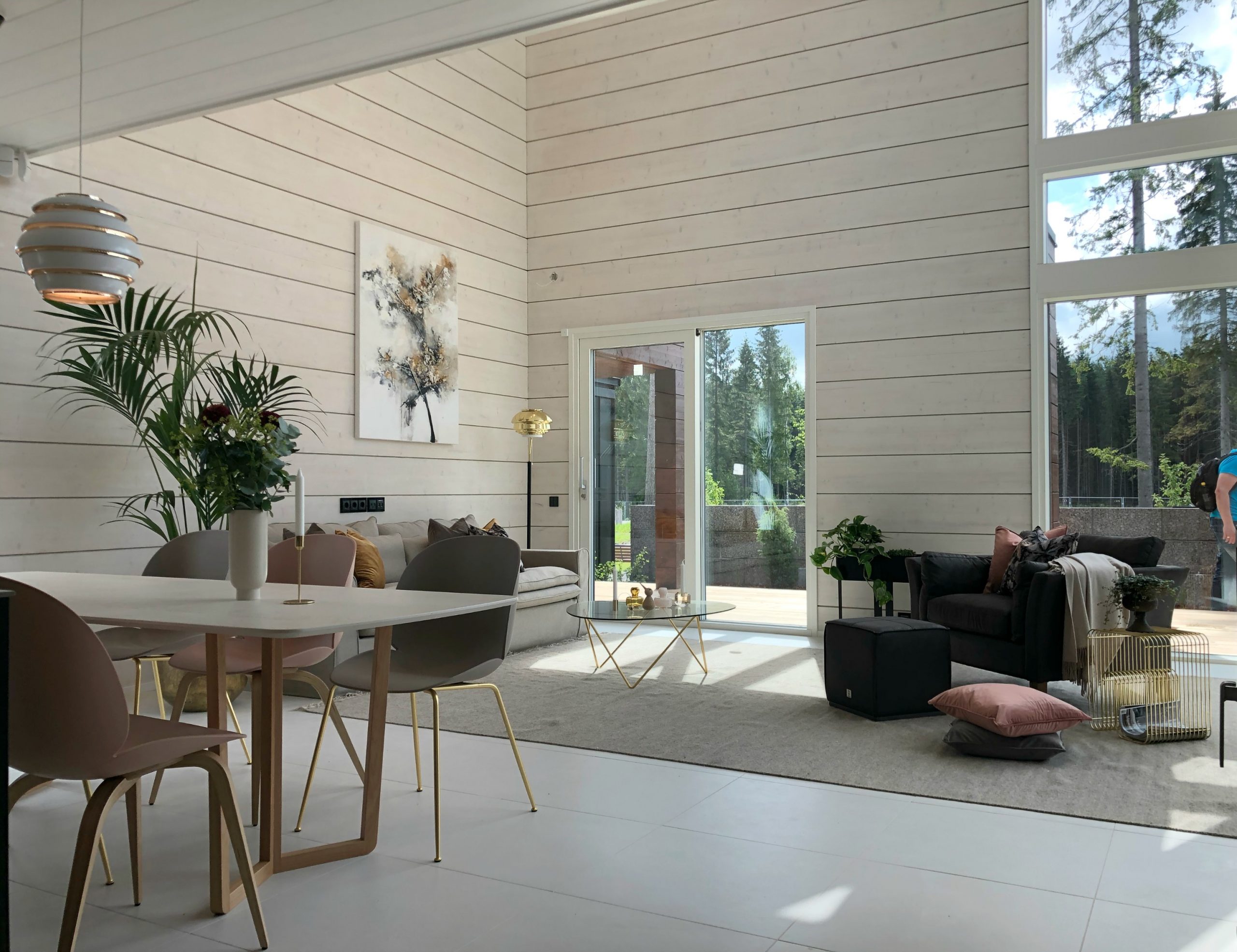 Asuntomessut 2020 Tuusula Kohde 3 Villa Fortuna sisustusideat Omakotivalkoinen
