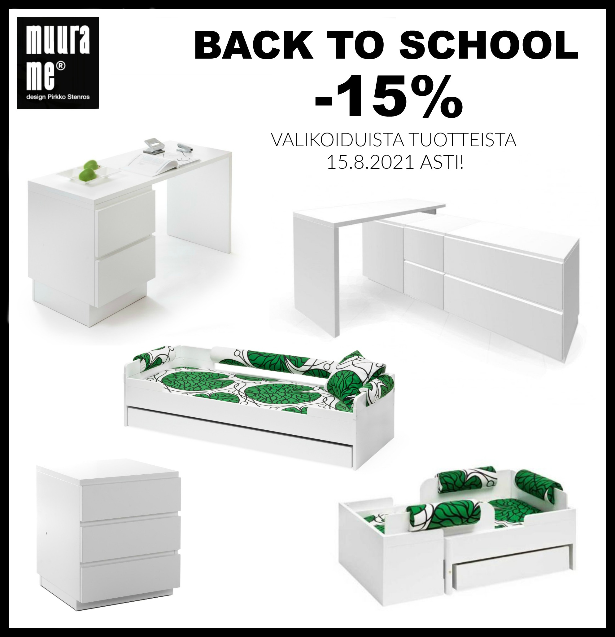 MUURAME BACK TO SCHOOL ETUKAMPANJA TARJOUKSET