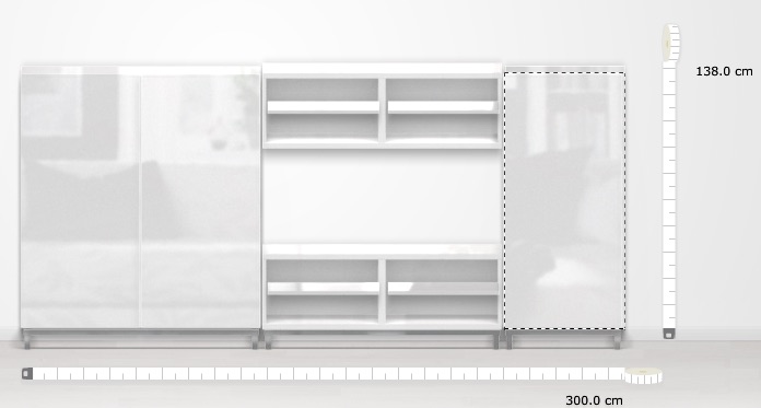 Ikea Bestå tv-kaappi ja television piilottaminen ovien taakse - Sisustusvinkit Omakotivalkoinen