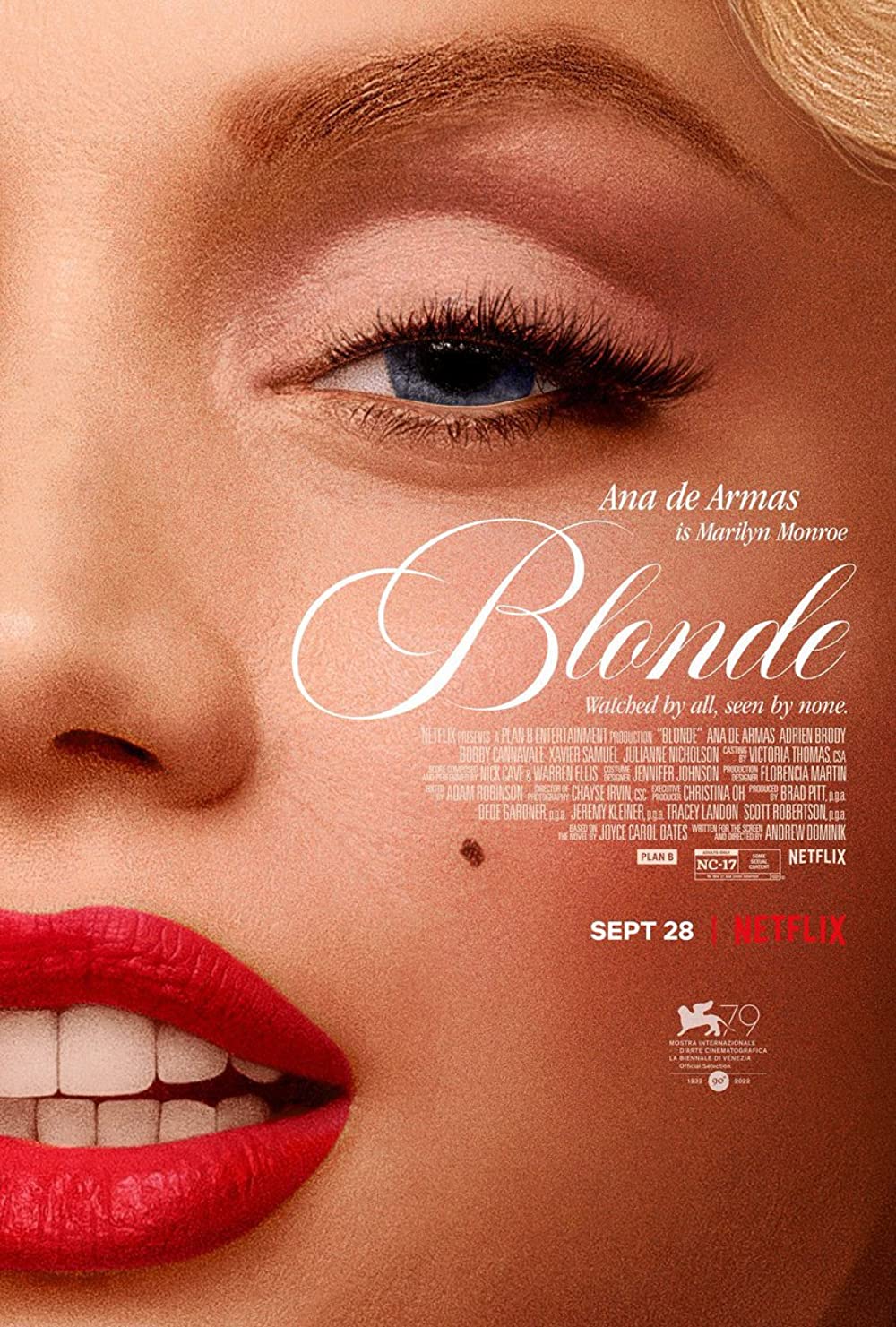 Blonde elokuva 2022 Netflix