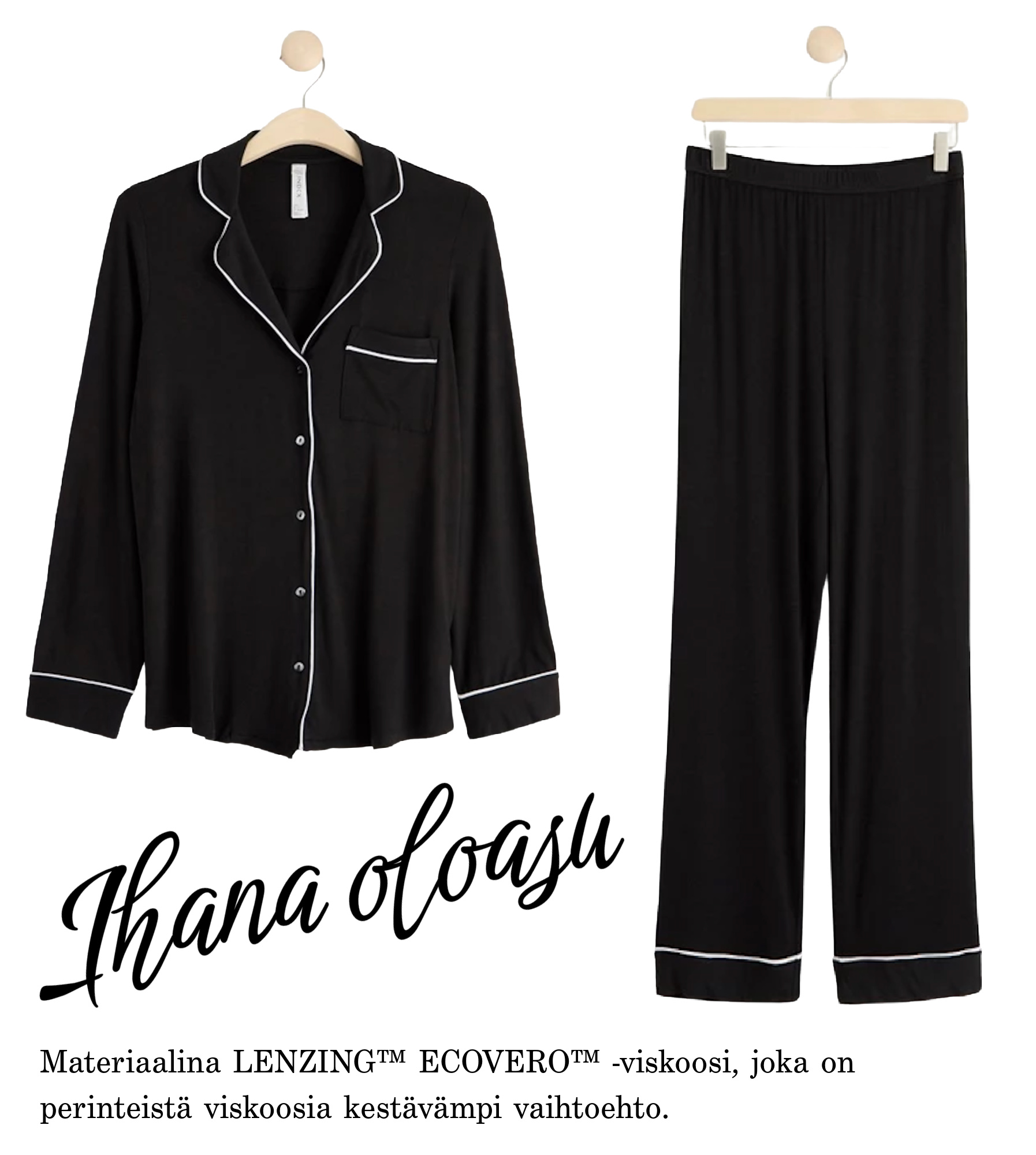 Chanel tyylinen pyjama Lindexiltä