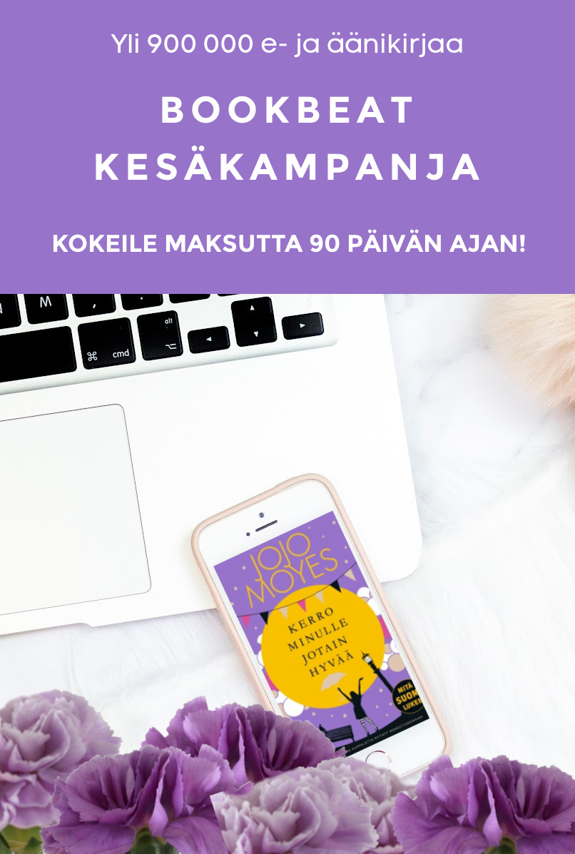 Bookbeat kesäkampanja - Kokeile 90 päivää maksutta ja nauti kesästä yli 900 000 e- ja äänikirjan parissa